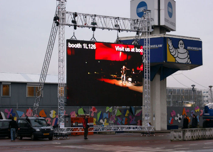 P4 Outdoor Advertising Full Color LED Poster Screen Iron/Steel Housing outdoor full color led display
