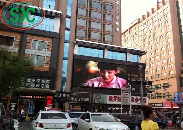High Resolution P6 Outdoor LED Advertising Board with IP65 Waterproof 7000cd/sq m Brightness and 192mm*192mm Module Size