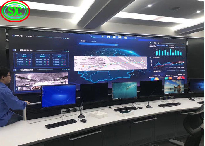 Fixed Installation Indoor LED Video Wall 4 P5 P6 Wide Viewing Angle Without Ghosting indoor full color led display