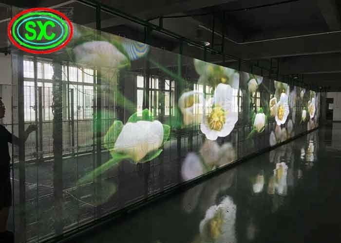 Brightness Transparent LED Screen , Full Color Advertising LED Billboards