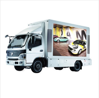 P5 Mobile Truck LED Display Screen with High Refresh Frequency and Iron or Aluminum Cabinet Selection
