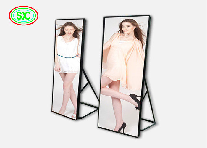 Indoor P2.5 full color Mirror Led display Wireless USB 4G WiFi Smart Control Poster