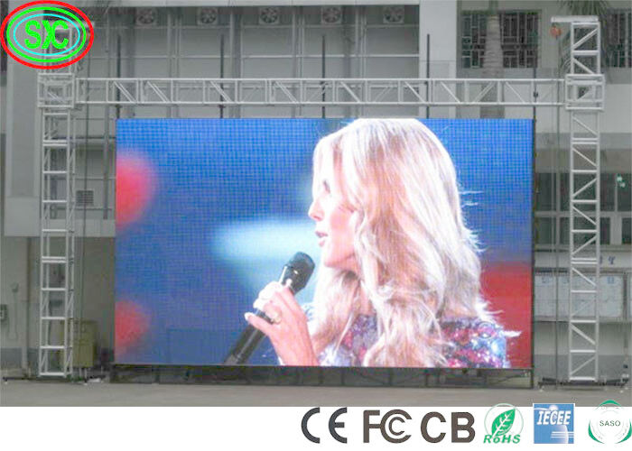 FCC IECEE 6000cd 40000dots/sqm 1R1G1B Stage Led Screens full color led display