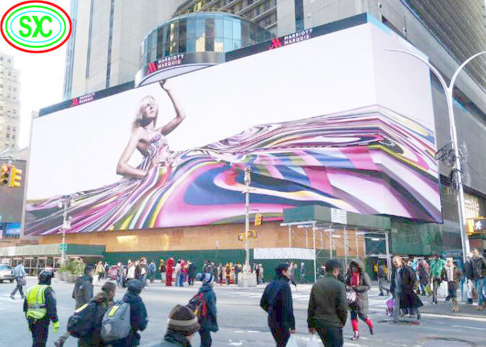High Brightness L Shape P8 Outdoor Full Color LED Display for Commercial Advertising 1/4 Scan L Shape P8 Outdoor