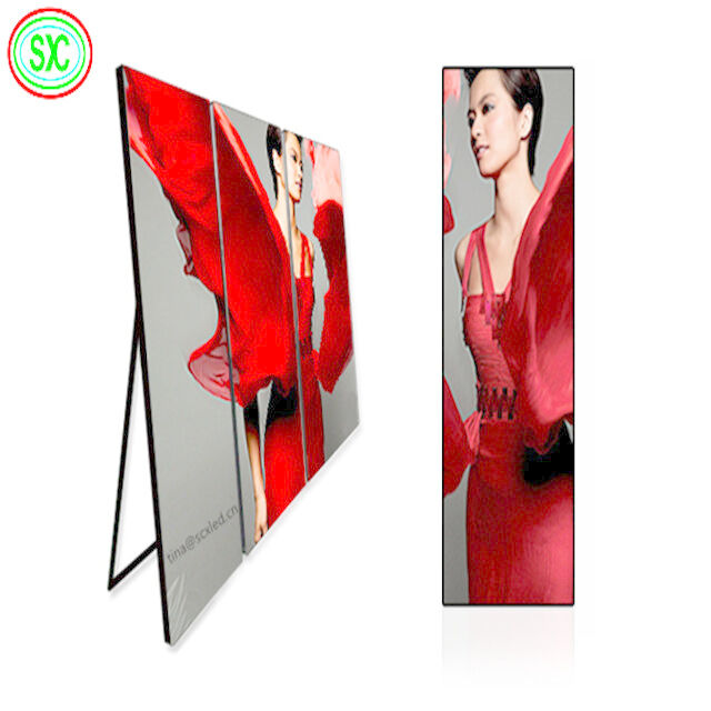Indoor P2.5 Led Poster Advertising Board LED Display Screen 4G WiFi USB Control Full Color