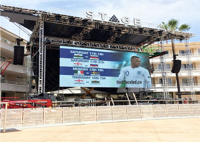 P3.91 Outdoor Full Color Waterproof LED Rental Screen 500x1000mm IP65