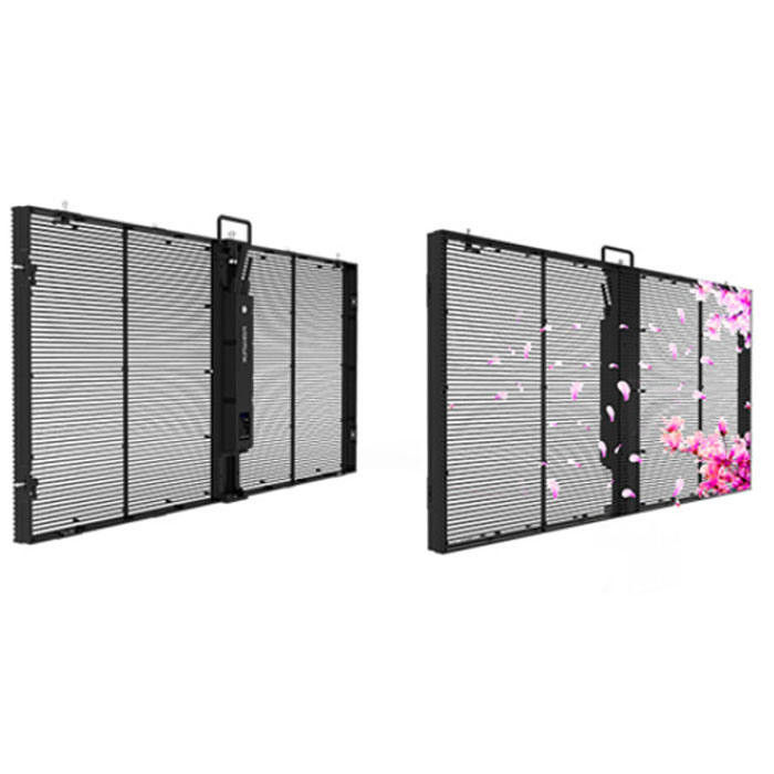 P3.91-7.82mm Full Color Transparent LED Screen For Indoor Advertising