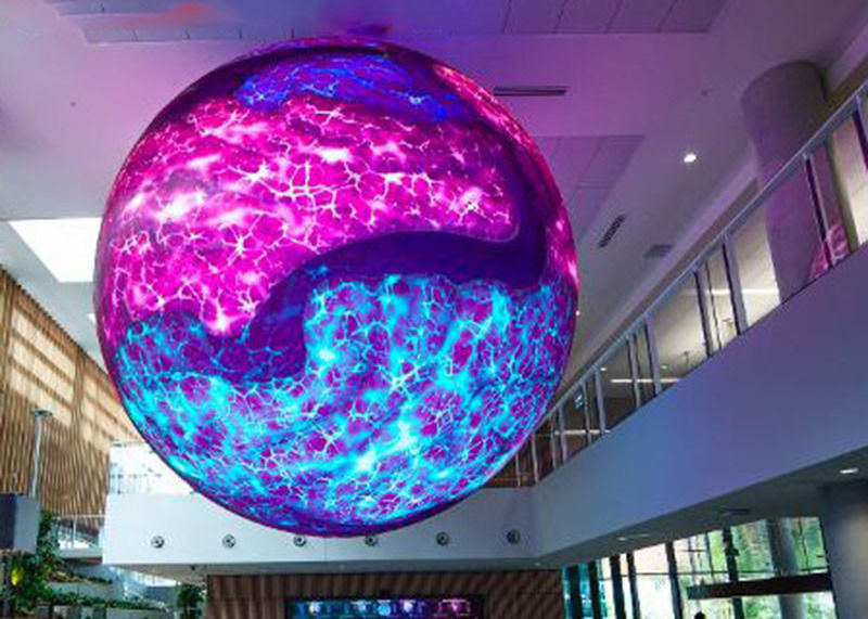 State-of-the-Art Display LED Sphere Screen UL Certified for Shopping Mall/Event Maintenance Method Backside Service