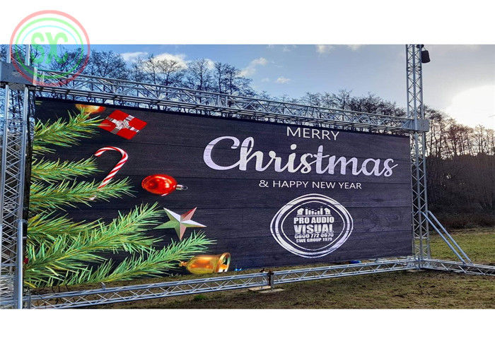High clarity outdoor hanging LED display with stage light for concerts and events