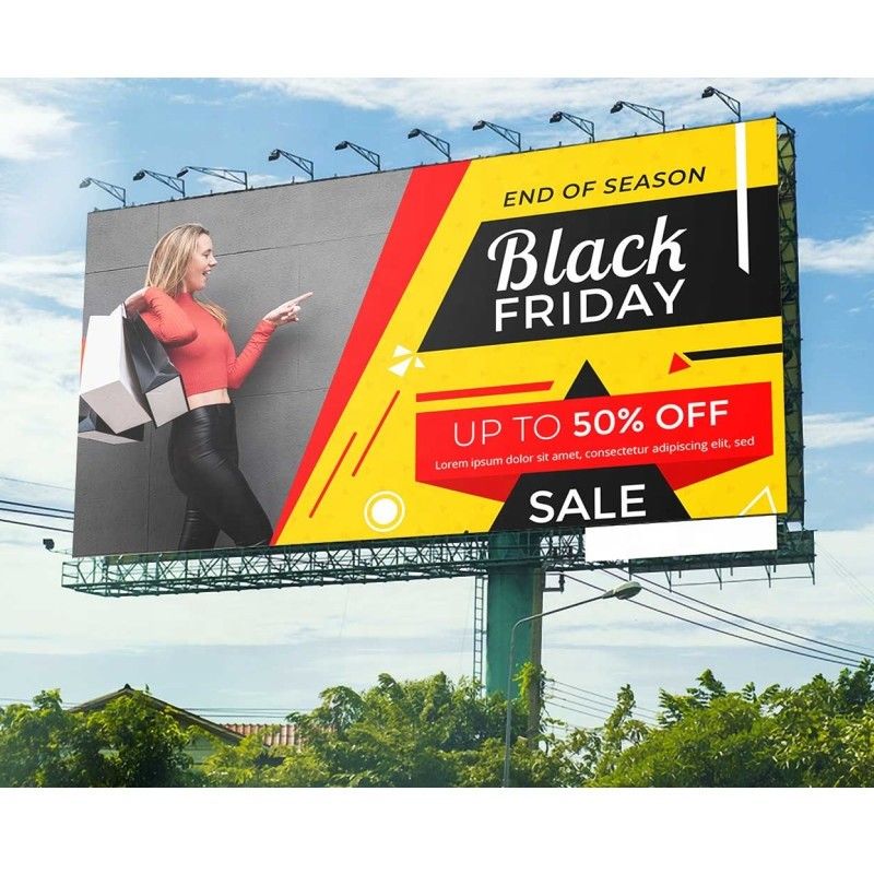 P3.91 Outdoor Billboard 5000 Nits Brightness 500*500mm 1R1G1B led billboard