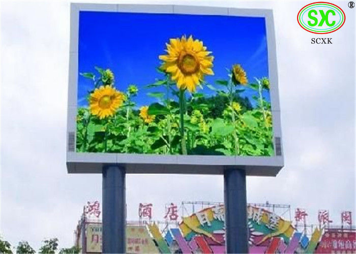 Video LED Billboards Full Color LED Display Screen 10mm Pixels Ip65 3 years warranty