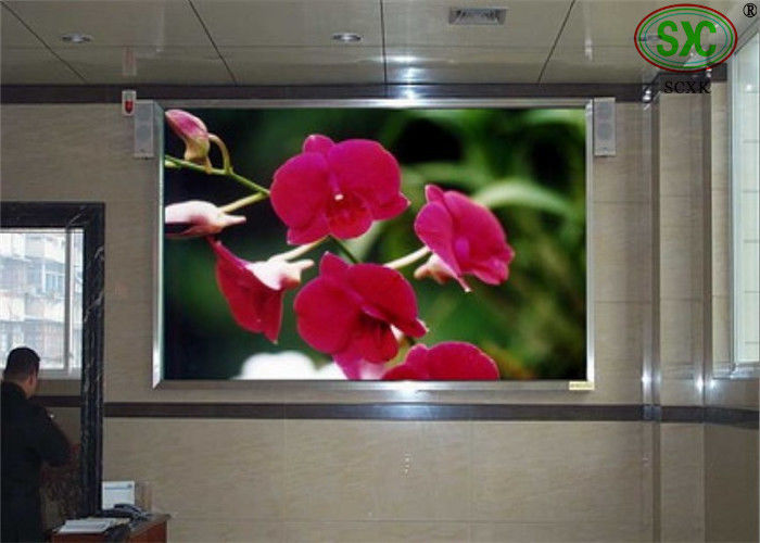 HD railway / school indoor advertising led display board Steel or aluminum Cabinet
