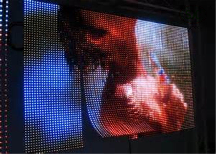 Shopping mall exhibition SMD5050  P37.5 Curtain LED Display , Video LED screen