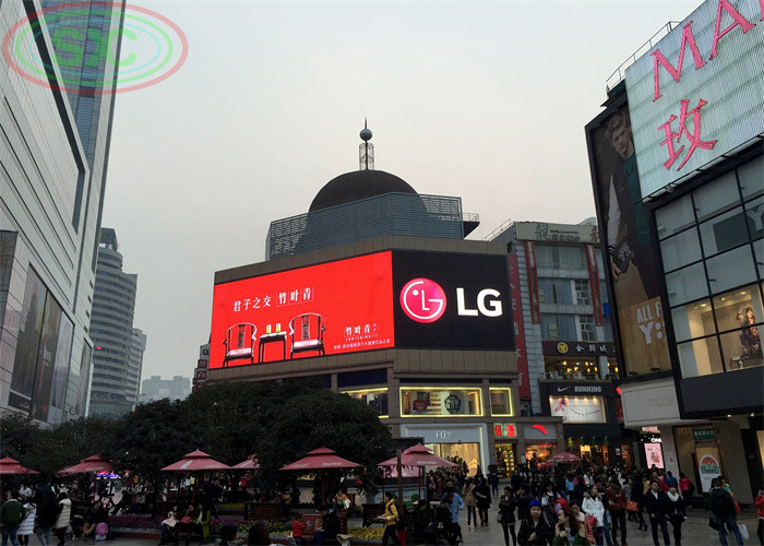 Full color asynchronous system outdoor P 6 LED billboard for malls advertising