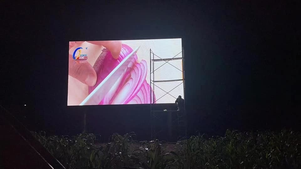 P10 ip65 waterproof rear service open cabinet p10 outdoor full color led screen display led panel 320* 160mm for adverti