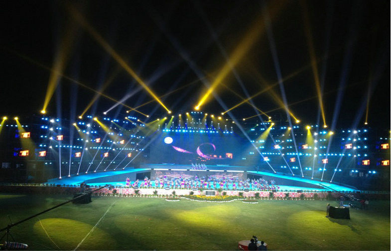 Thin P6mm Tri-color LED Display Curtain High Resolution With 32 x 32 , HD Led screen
