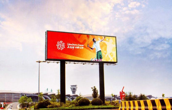 High Resolution Outdoor Full Color LED Display Wireless 3G Control P25