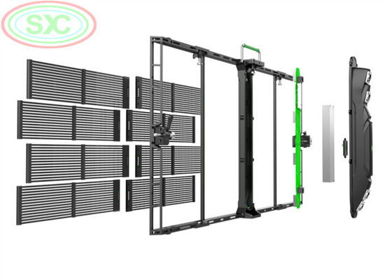 Good price High clarity indoor P3.91-7.82 transparent LED screen mount on the glass online