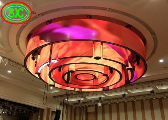 Good price P6 Led Flashing Curve Indoor Full Color LED Display, 27777 Dots Per Square Meter Novar System online