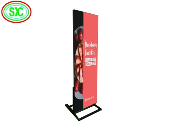 Ultra Thin Led Poster Board , 3mm Pitch Portable Poster Display 4cm Thickness