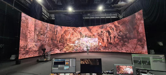 Good price Backdrop Large Curved Church Stage LED P3 P4 Indoor Concerts indoor full color led display screen online