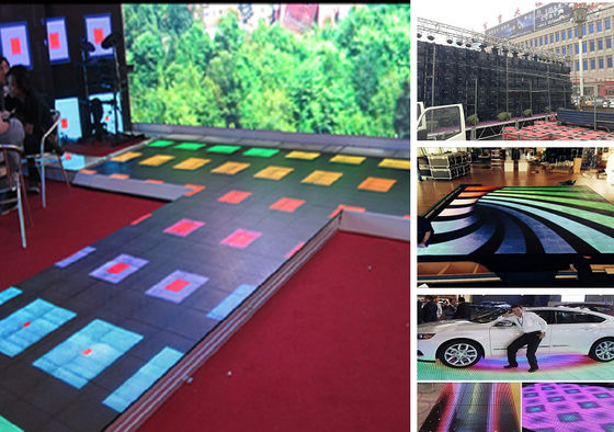 Good price HD P1.25 Outdoor Light Up Dance Floor , DJ Club Dance Floor Waterproof With 1920Hz online