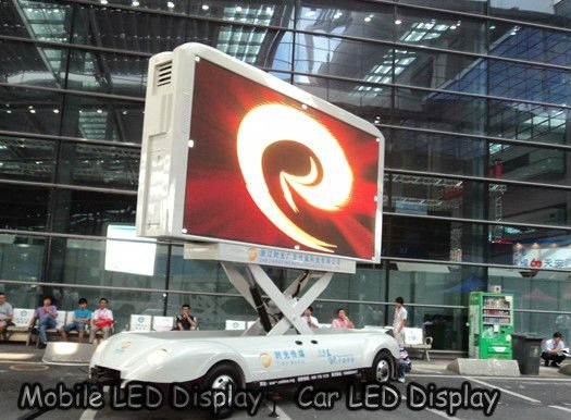 Good price P4 outdoor Car LED Sign Display Density 62500 , SMD High Brightness Led Screen Waterproof online