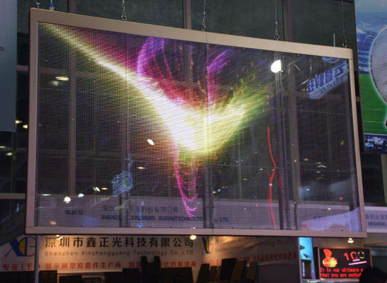 Good price P0.9 Big Transparent Led Screen Display / Custom Transparent Video Screen High Brightness online