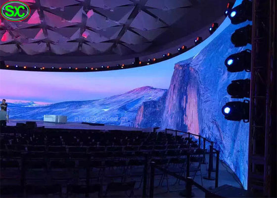 Good price Indoor P6 Curve Curtain LED Display WIFI 3G Control with 5 years Warranty online