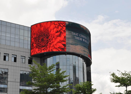 Good price P8 Outdoor Waterproof Mounted Wall Curve Flexible Video Advertising Led Display Screen online