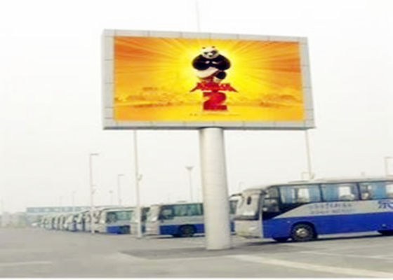 Outdoor Advertising LED Billboard Street P10 Full Color LED Display Panels With Column