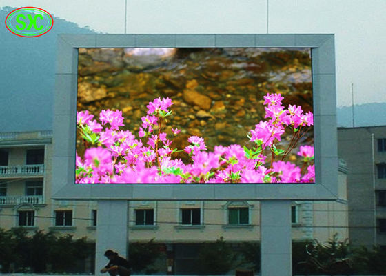 Good price P10 Dip Outdoor Led Advertising Screen For Fixed Installation , High Brightness outdoor led advertising signs online