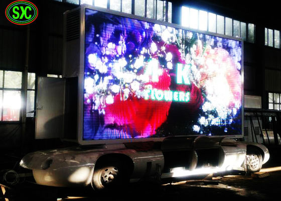 Good price Video Outdoor Mobile Truck Led Display , Trailer / Vehicle Mobile truck mounted led screen billboard online