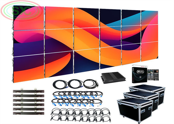 Excellent Indoor Rental LED Screen P3.91 background wall for commercial reception