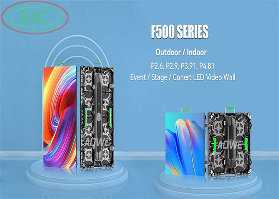 P3.91 Indoor Stage exhibition Full Color Rental LED Video Wall Screen 250x250mm