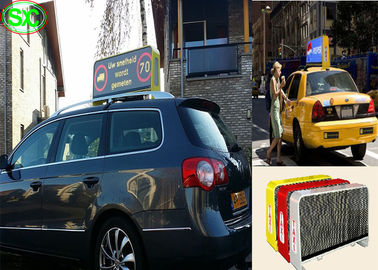 3G WIFI Car LED Sign Display Screen IP65 , High Refresh LED moving sign P5 12V