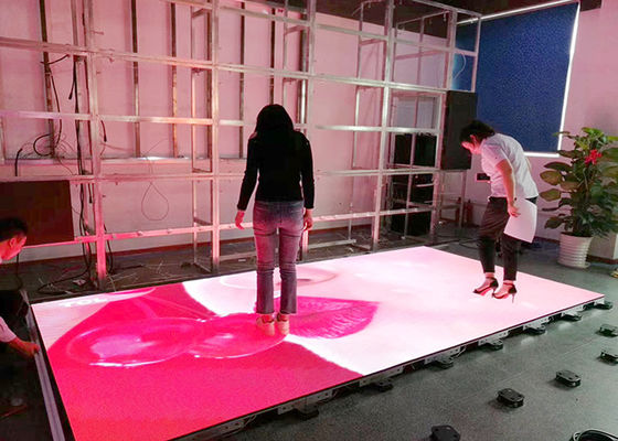 Good price Indoor SMD3535 Sound Active Dj Led Disco Dance Floor Warm White Beam Panels online