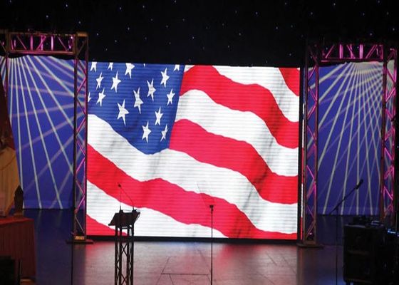 Indoor Outdoor P3.91 Rental LED Display 500x500mm IP65 Video Wall Cabinet