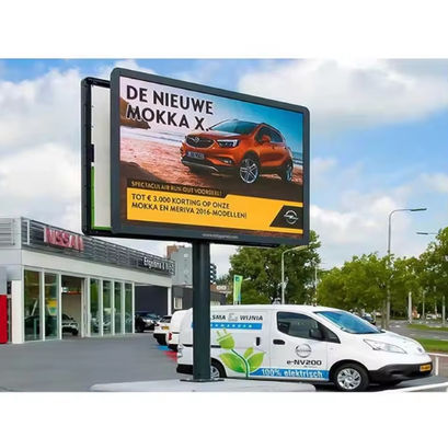 Ultra-Thin Full Color Outdoor Advertising LED Die-Casting Aluminum Cabinet P8 Eco-Friendly