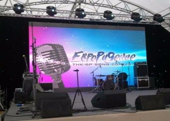 Good price P6 Waterproof Cabinet LED Rental Billboard , High Brightness LED Video Wall Display online