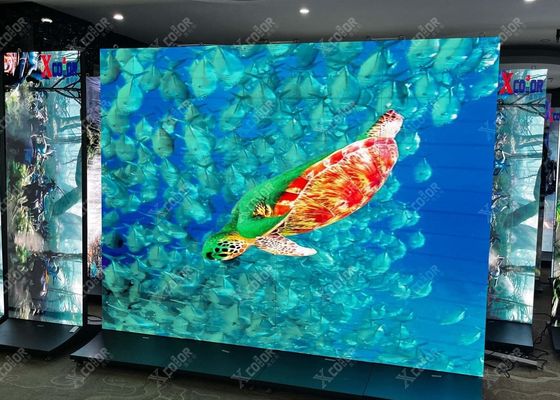 Good price Ultra Clear Large Stage Screen Full Color P3.91 Transparent LED Screen with High Refresh Rate 3840HZ online