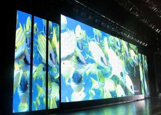 SMD LED Video Screen Die-Cast Aluminum P4 / Indoor Stage LED Display With A Density Of 62,500/M2