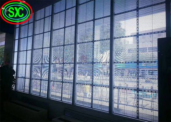 Good price High Resolution Rental/Die Cast Aluminum Suspended P10 See-Through LED Panel, LED Transparent Video Screen online