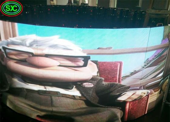 Good price P3.91 Indoor Rental Curved LED Display Screen, Mobile Full Color Screen led full color screen online