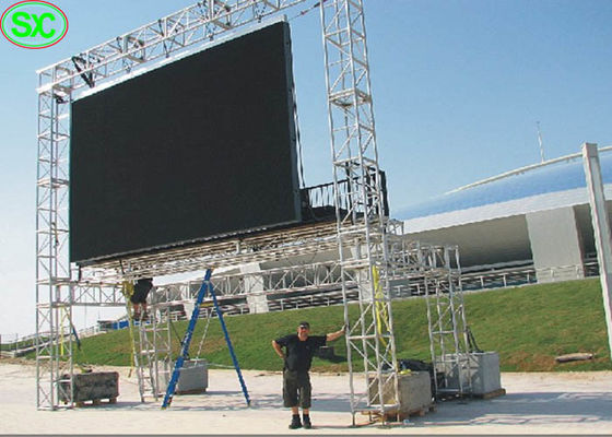 Good price Flexible P4.81 Full Color Hanging LED Display , Rental Thin Exhibition Led Screen online