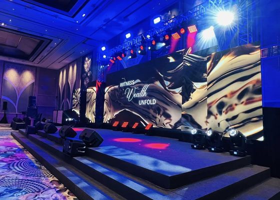 438Watt/m2 Avg Consumption Rental LED Display with Die-casting Aluminum Cabinet