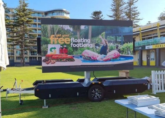Good price High Brightness Mobile Truck LED Display 320*160mm Module Size Full Color Tube Chip 5000-8000 Nits Perfect for Mobile Ads online