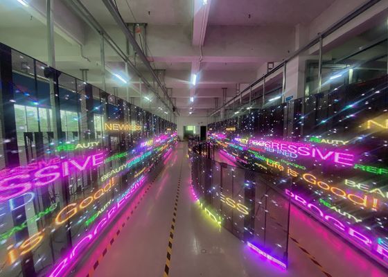 Good price Full Color Transparent Rental Outdoor 2500 Nits P3.91 Transparent LED Screen online