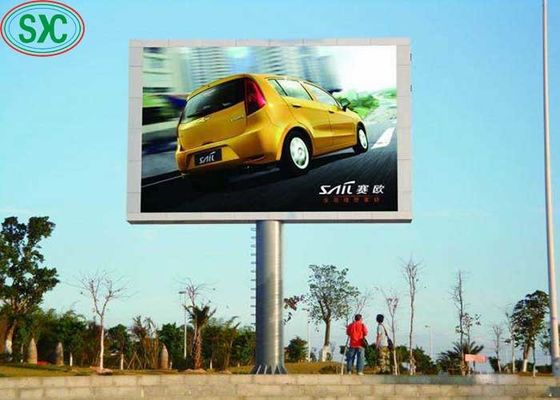 Good price Single Pillar Full Color LED Display P10 LED Rental Screen Billboard 3 Years Warranty online