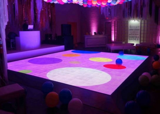 Good price P8 Led Dance Floor Video , Light Up Floor Tiles Meanwell Power Supply 3 Years Warranty online